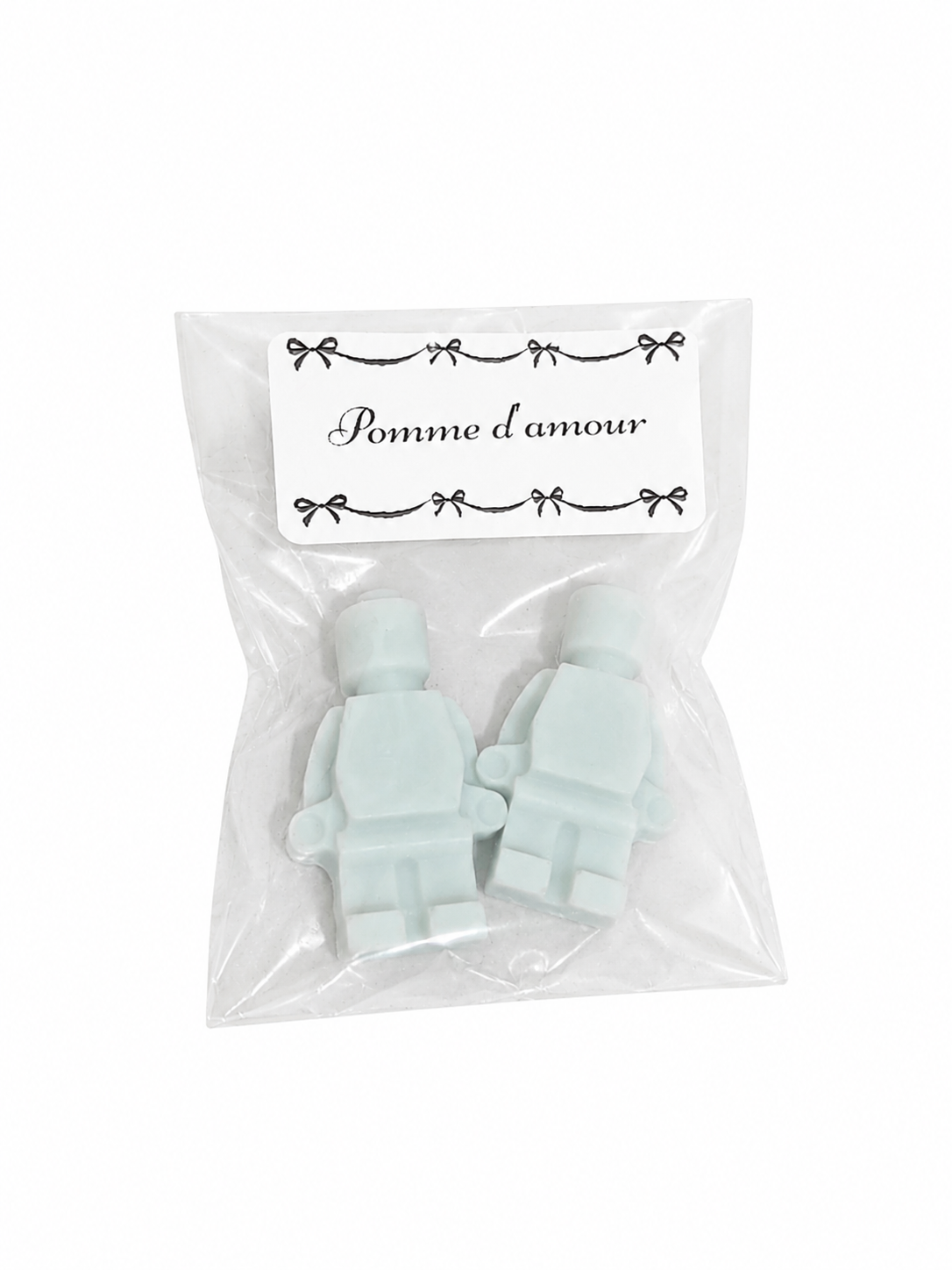 Petit fondant parfumé lego pomme d’amour
