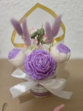Petit Bouquet de Fleurs Parfumées en Fondants – Senteur Bonbon violette