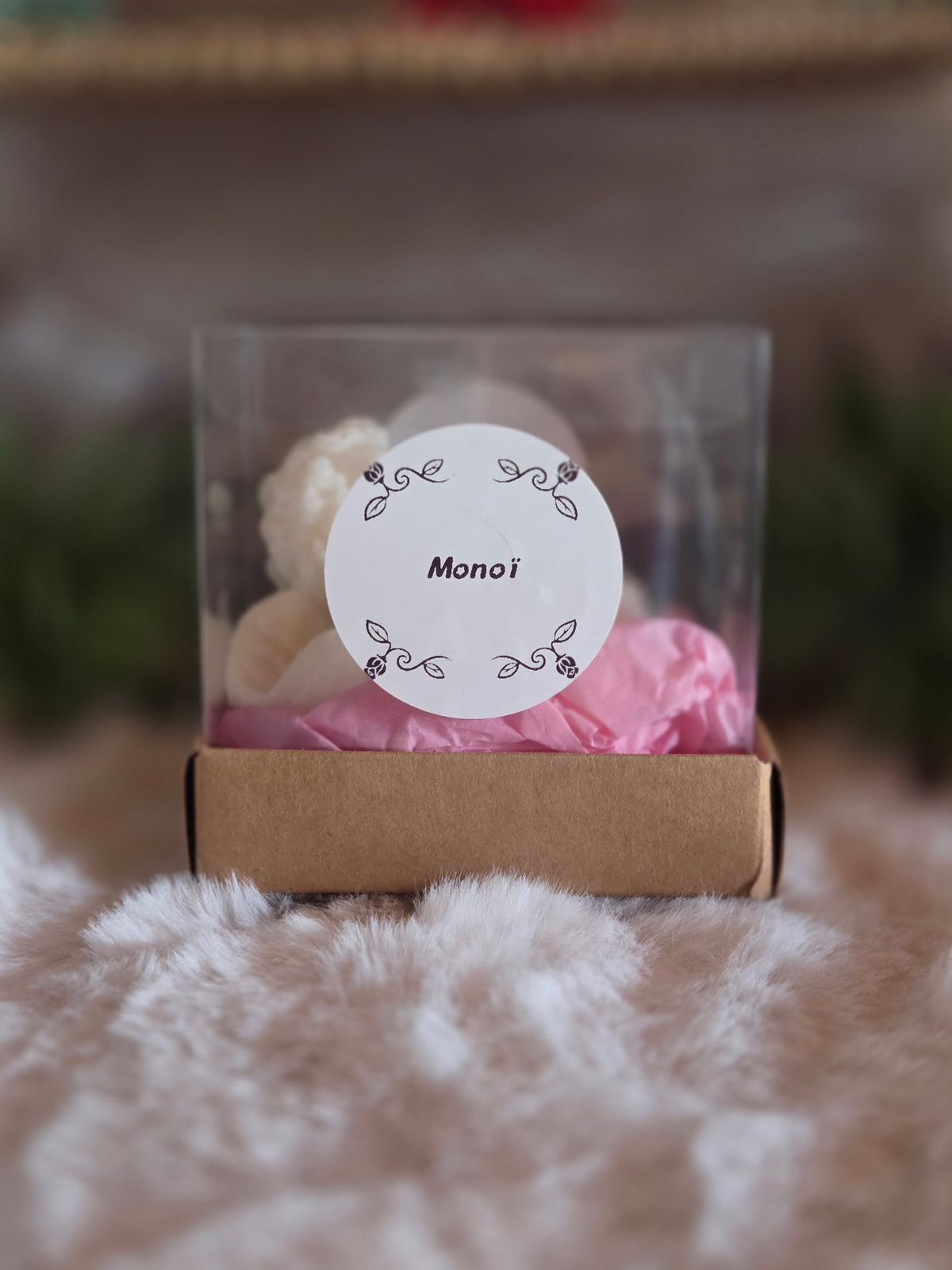 Bougie Moulée "Ange Penseur" (150 g) – Senteur Monoï