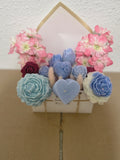 Petit Bouquet de Fleurs Parfumées en Fondants – Senteur Pomme d'Amour