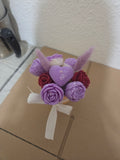 Petit Bouquet de Fleurs Parfumées en Fondants – Senteur Bonbon violette