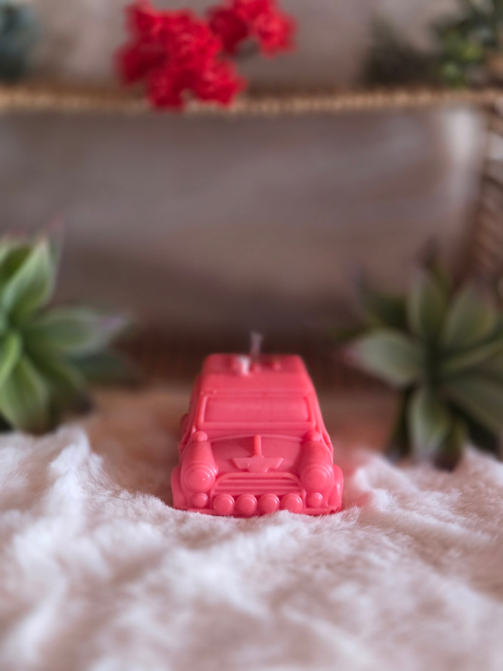 Bougie Moulée "Voiture Vintage" (150 g) – Senteur Tropicale