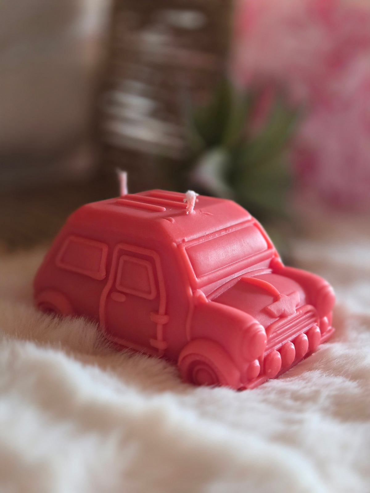 Bougie Moulée "Voiture Vintage" (150 g) – Senteur Tropicale