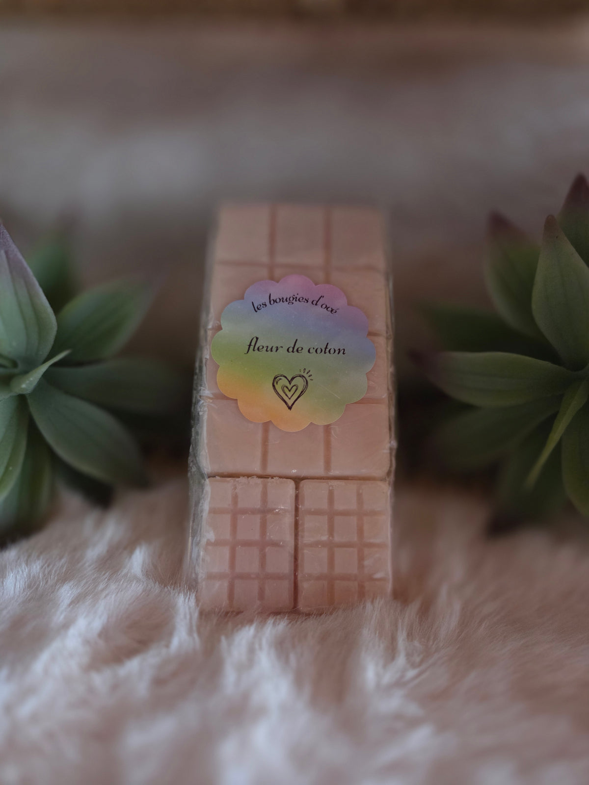 Petite Tablette "Snap Bar" Motif Gaufrette — Senteur Fleur de Coton