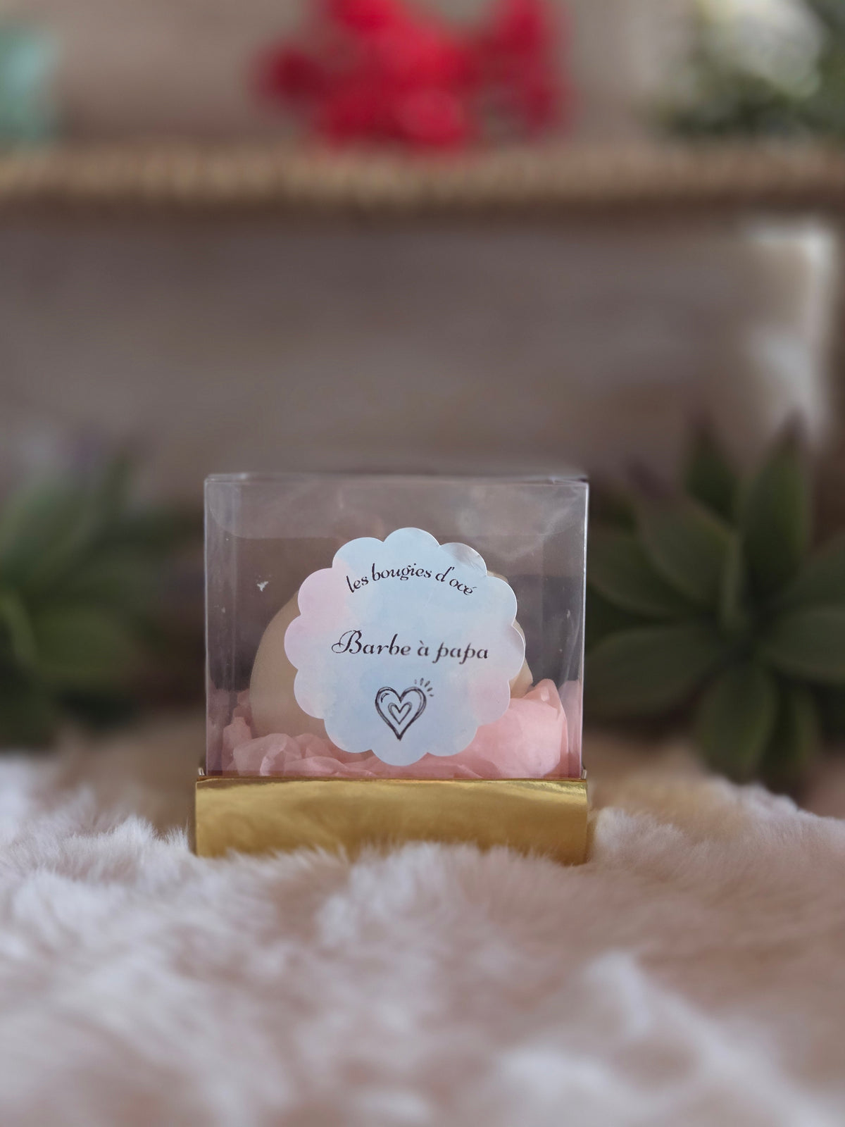 Fondant Parfumée "Rose Gourmande" – Senteur Barbe à Papa